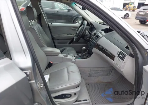 2007 BMW X3 3.0Si z USA, uszkodzony, nr VIN WBXPC93487WJ01225